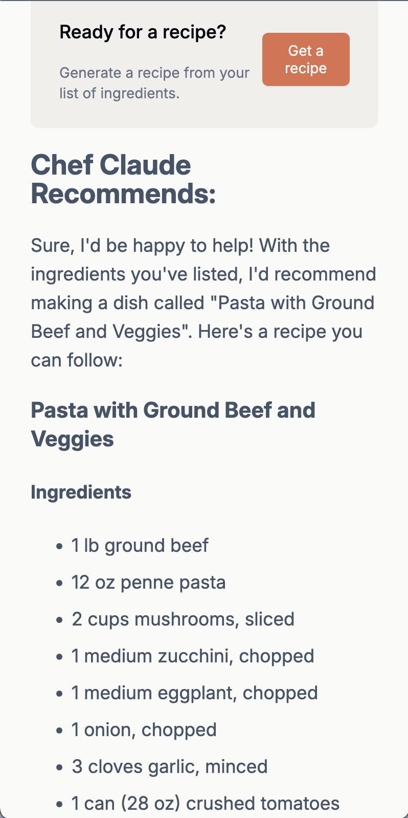 Chef Claude - Your AI-powered kitchen companion for smarter, tastier recipes screenshot 3