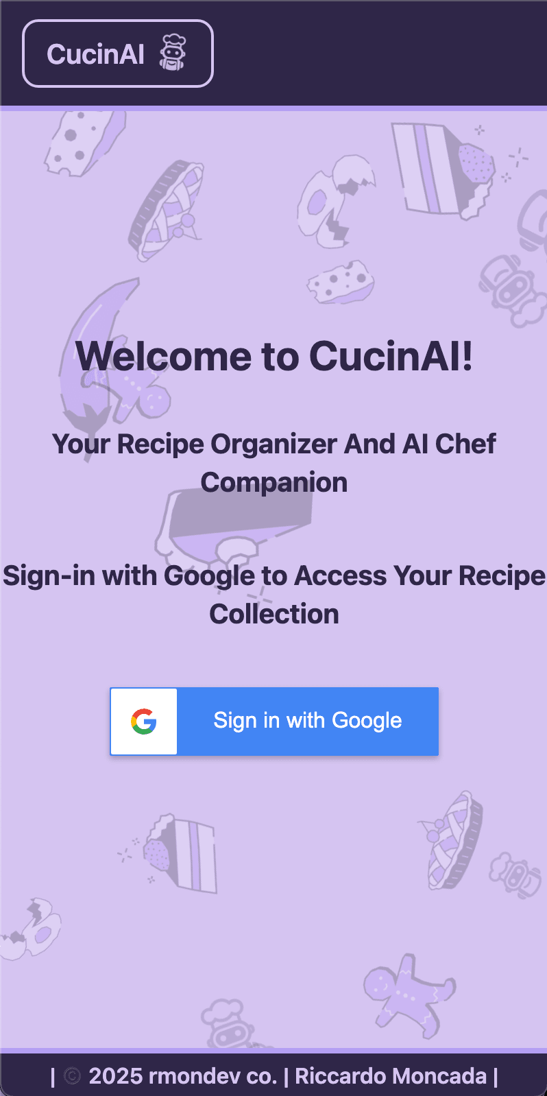 CucinAI - Your AI-powered kitchen companion for smarter, tastier recipes screenshot 1