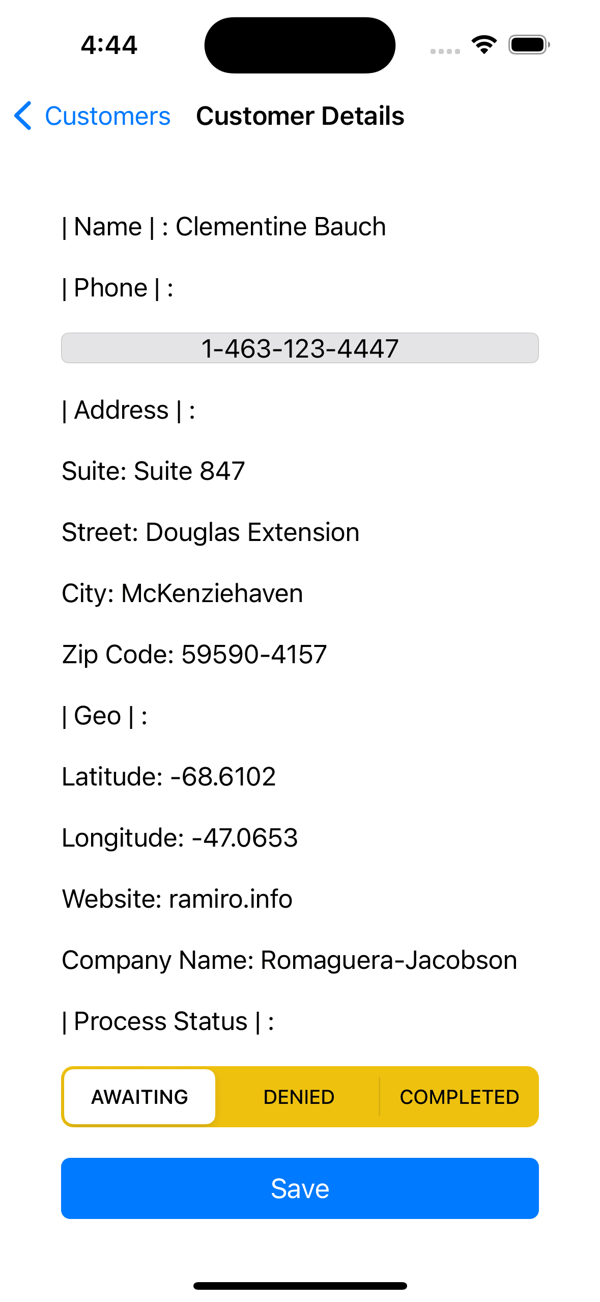 iOS Tax Filing Management App screenshot 2