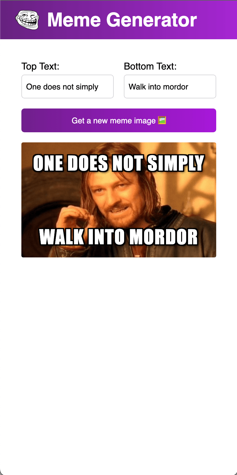 Meme Generator screenshot 1