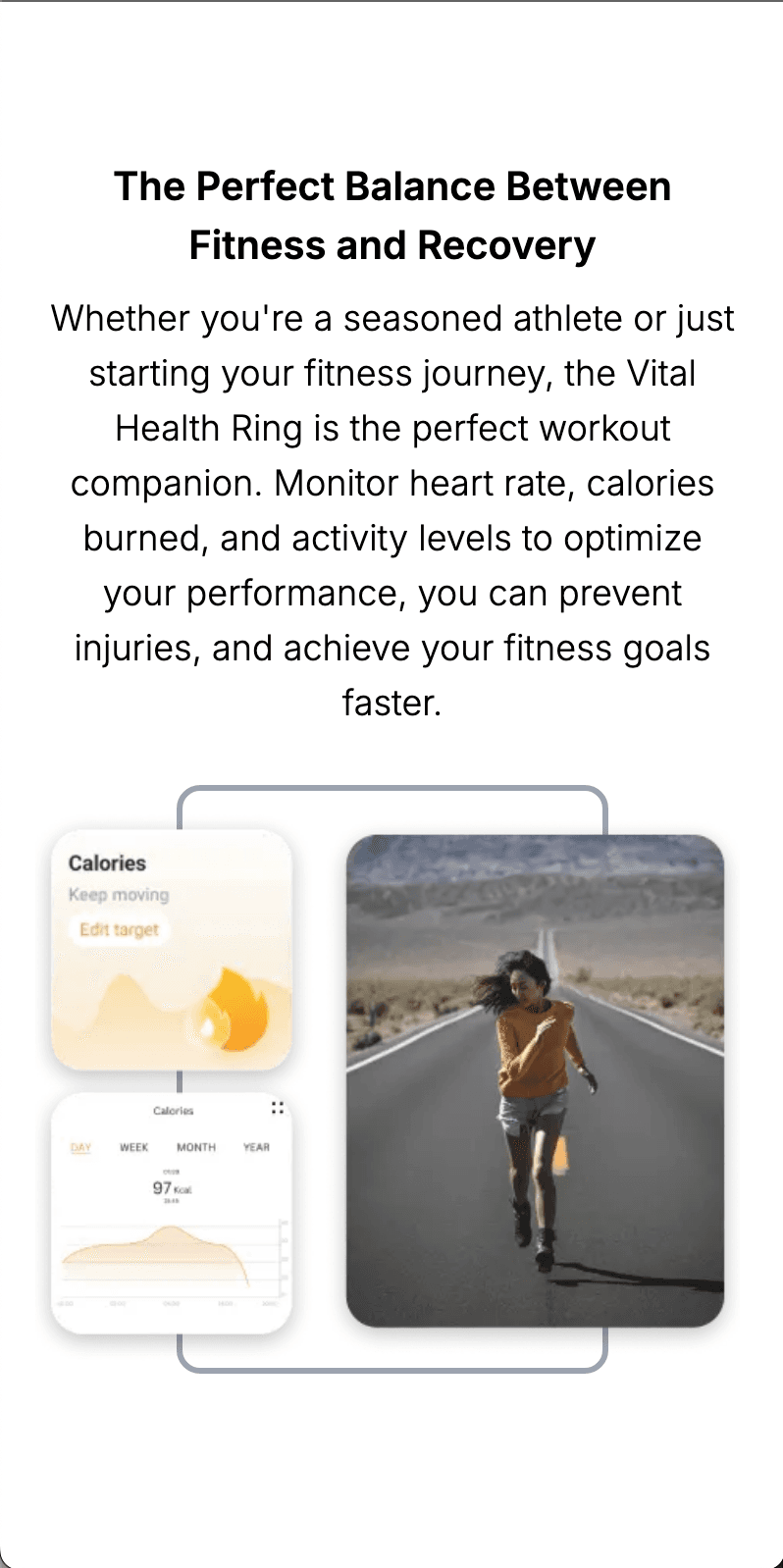 Health Tracker Ring Product Showcase Website screenshot 3