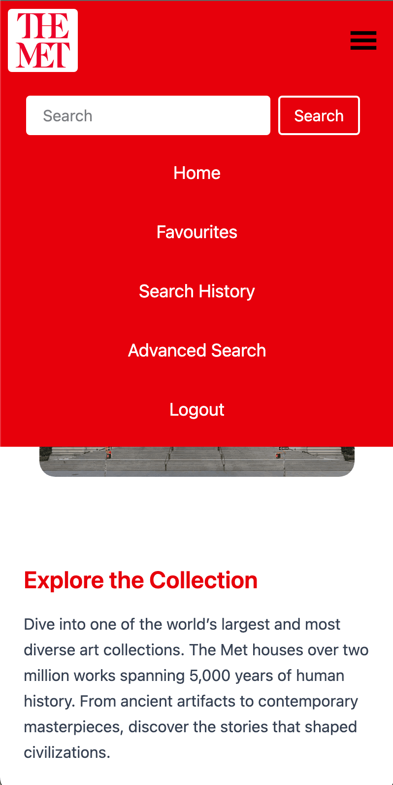 Met Gallery Web App screenshot 4