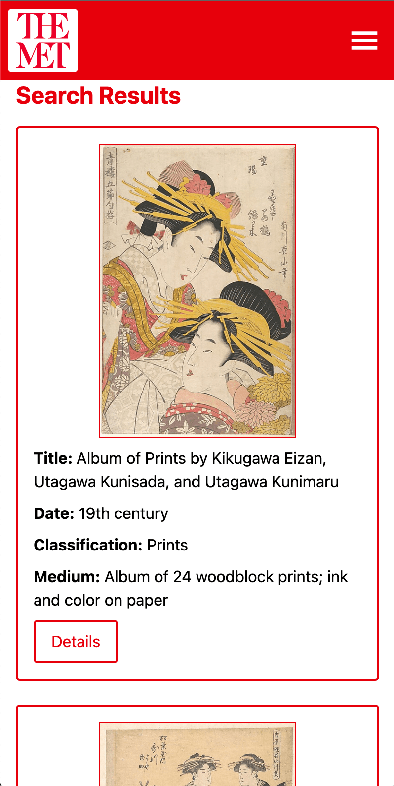 Met Gallery Web App screenshot 7